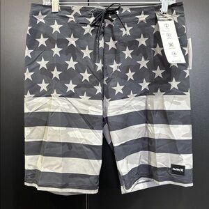 Hurley Phantom Quick dry,4 way stretch,durable board shorts,summer,American Flag